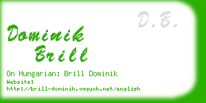 dominik brill business card